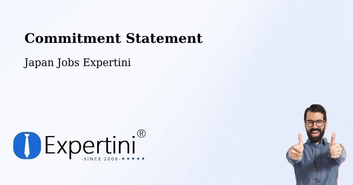 Commitment Statement - Japan Jobs Expertini